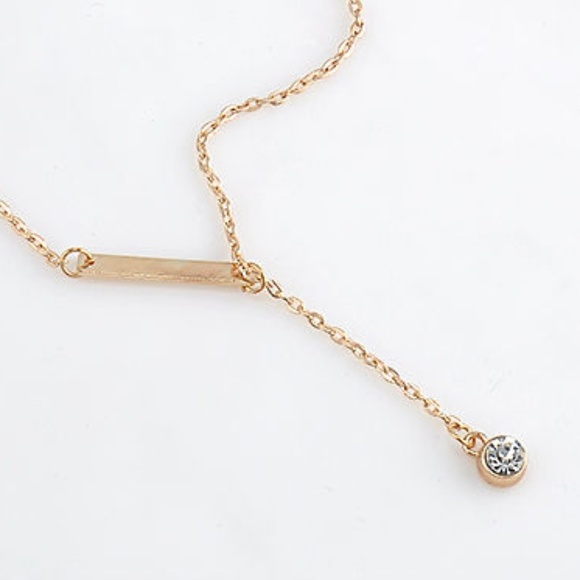 Jewelry - SOLD 14Kt Gold Plated Slider Necklace
